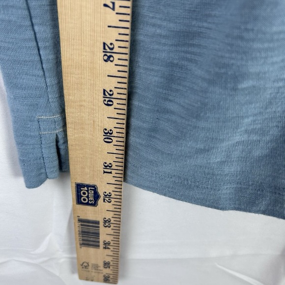 Free Fly Shirt Mens Size Large Blue Short Sleeve Polo Bamboo Blend Pocket - Picture 7 of 12
